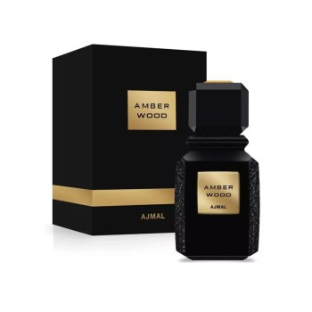 Ajmal Amber Wood Noir 100ml for men  and women perfume EDP (Damaged Box)