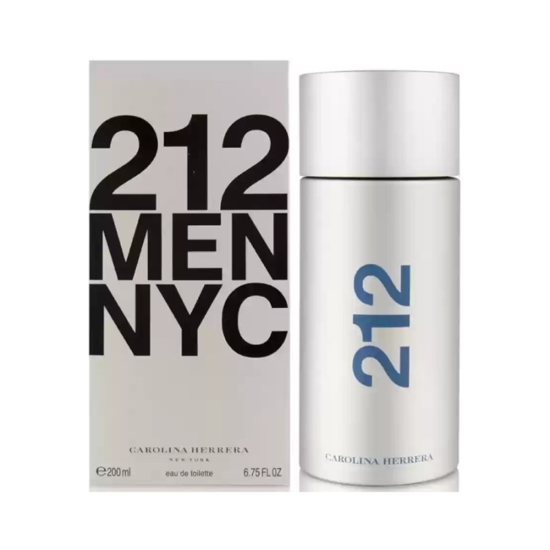 Carolina Herrera 212 NYC 200ml for men perfume (Damaged Outer Box) Carolina Herrera 212 NYC 200ml for men perfume (Damaged Outer Box)